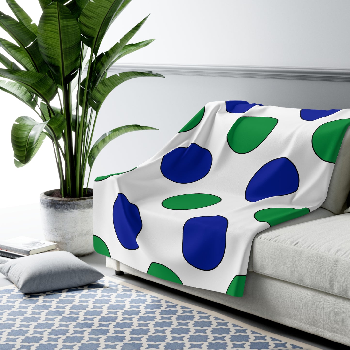 Lesotho Retro Polka Dots Blanket Throw