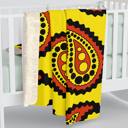 Uganda Retro Paisley Blanket Throw