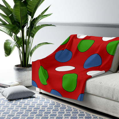 Namibia Retro Polka Dots Blanket Throw