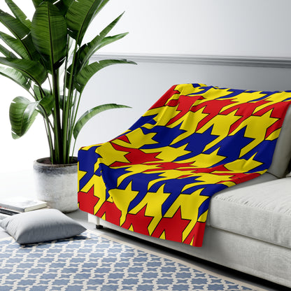 Colombia Retro Houndstooth Blanket Throw