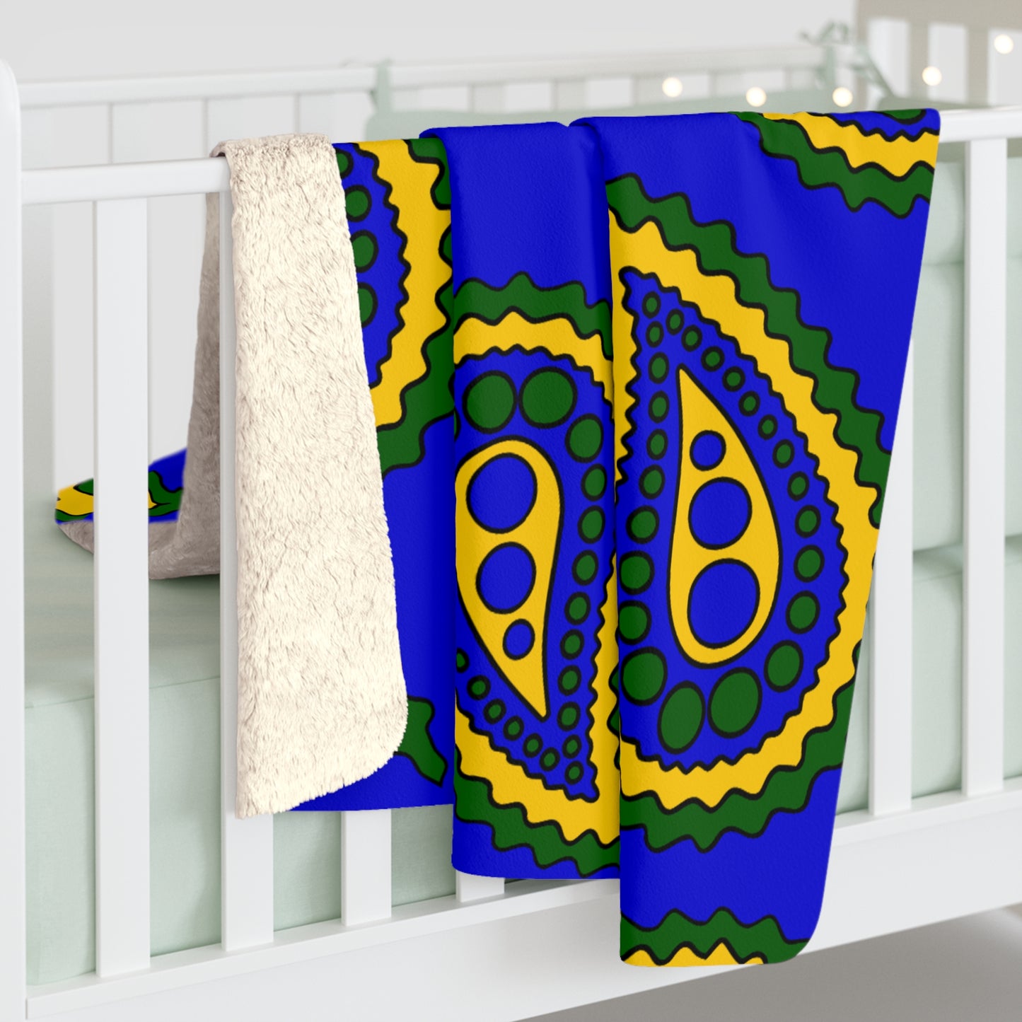 Solomon Islands Retro Paisley Blanket Throw