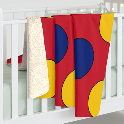 Venezuela Retro Polka Dots Blanket Throw