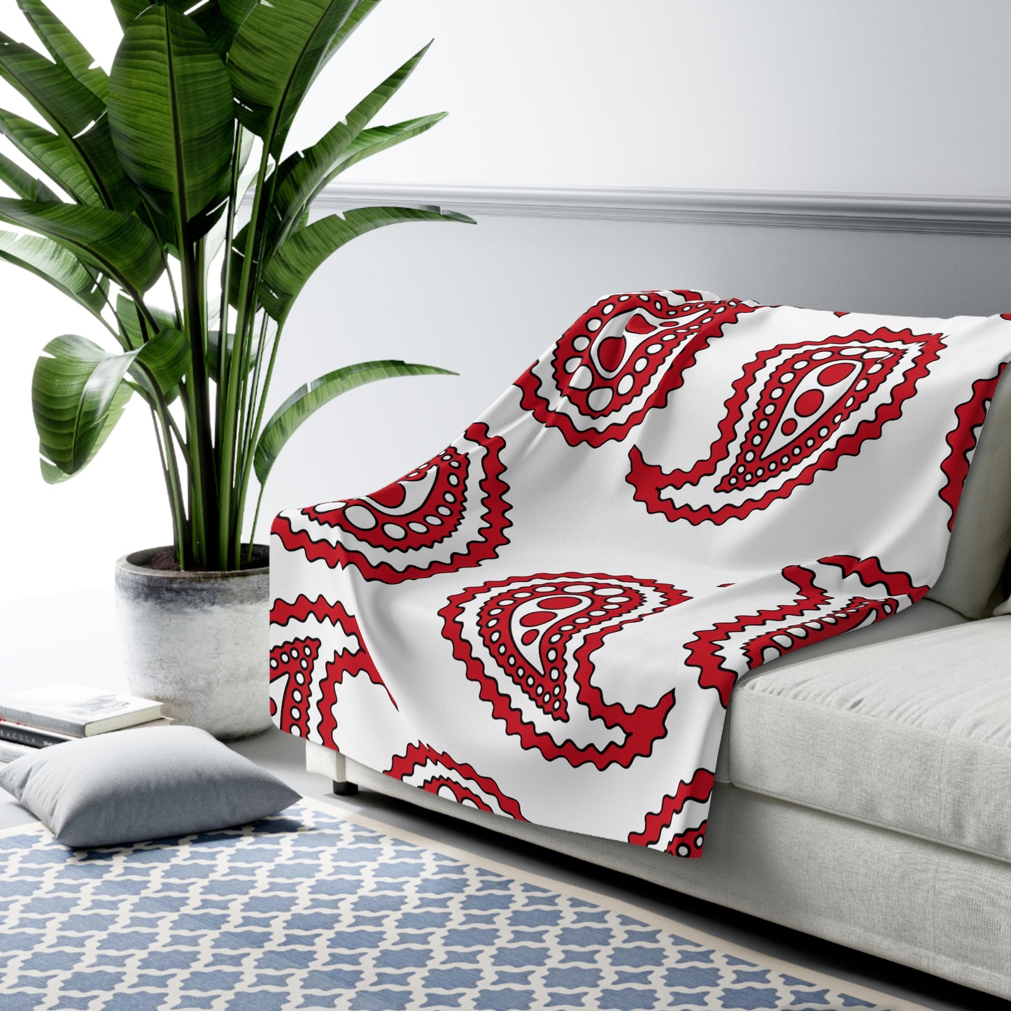 England Retro Paisley Blanket Throw