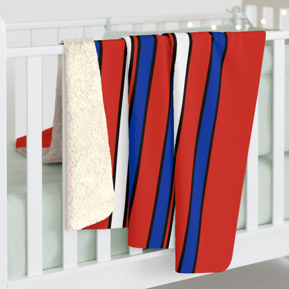 Paraguay Retro Stripes Blanket Throw