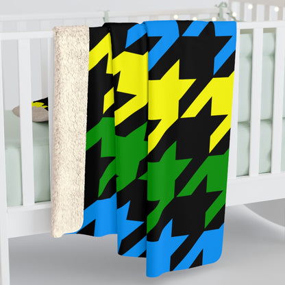 Tanzania Retro Houndstooth Blanket Throw