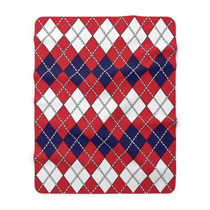 Bermuda Retro Argyle Blanket Throw