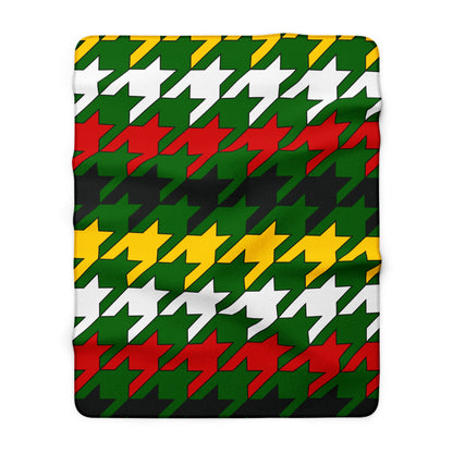 Zimbabwe Retro Houndstooth Blanket Throw