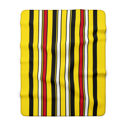 Brunei Darussalam Retro Stripes Blanket Throw