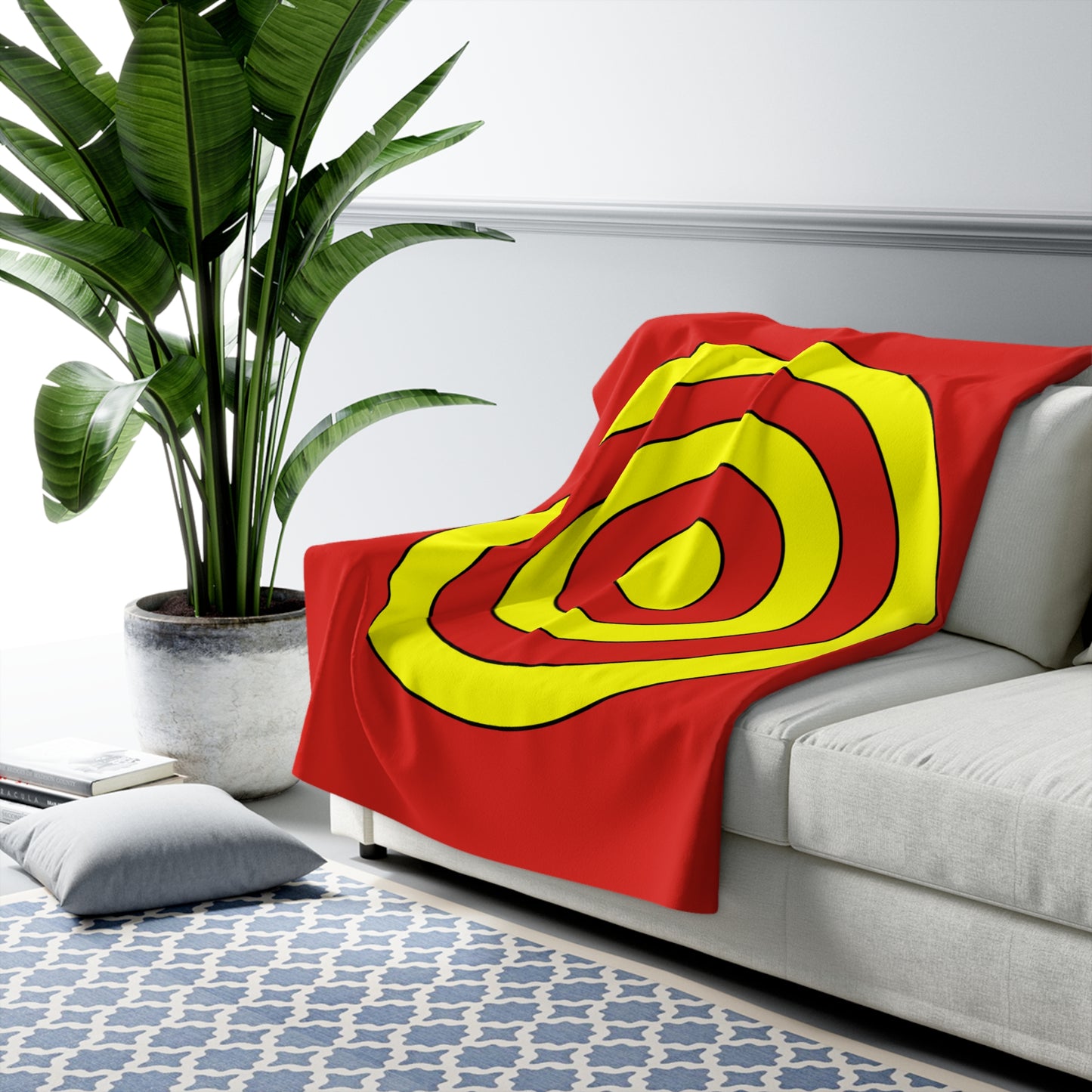 Vietnam Retro Target Blanket Throw