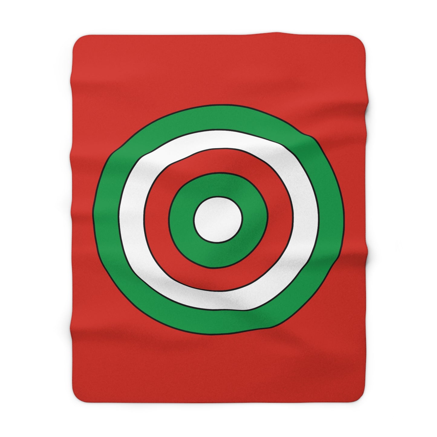 Pais Vasco Retro Target Blanket Throw