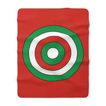 Pais Vasco Retro Target Blanket Throw