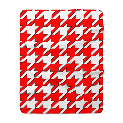 Georgia Retro Houndstooth Blanket Throw