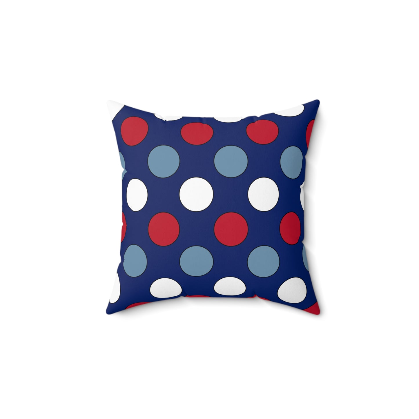 Falkland Islands Retro Polka Dots Cushion Pillow