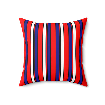 Croatia Retro Stripes Cushion Pillow