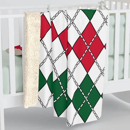 Algeria Retro Argyle Blanket Throw