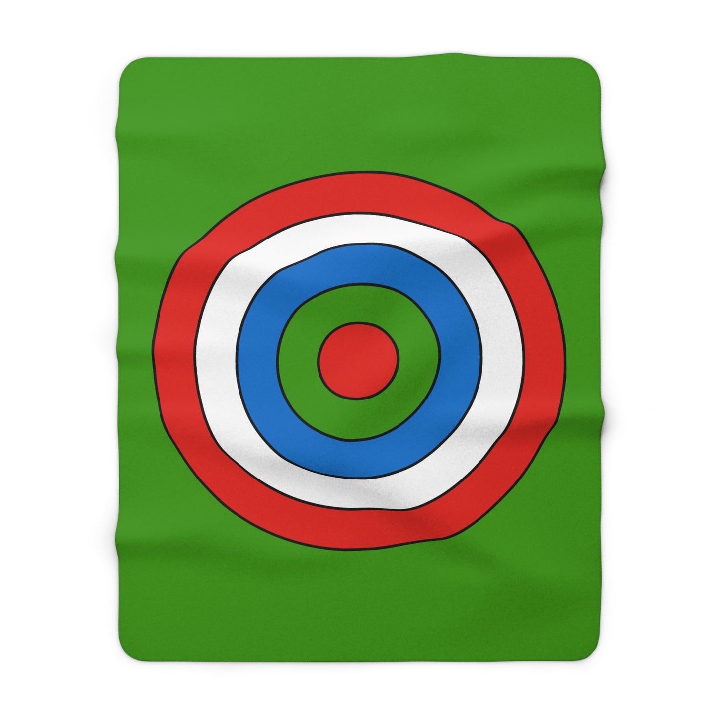 Equatorial Guinea Retro Target Blanket Throw