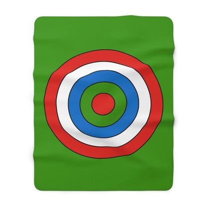 Equatorial Guinea Retro Target Blanket Throw