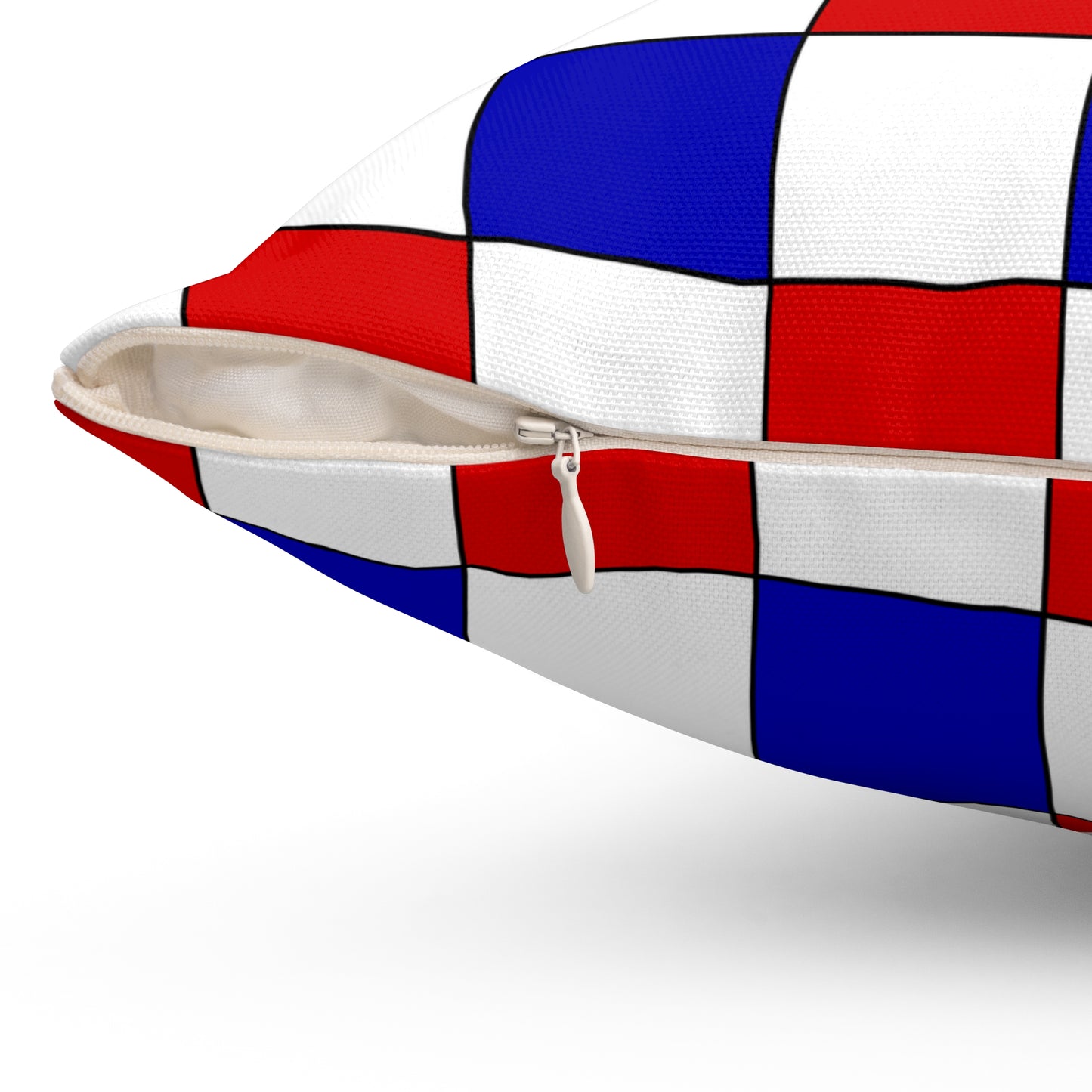 Costa Rica Retro Check Cushion Pillow