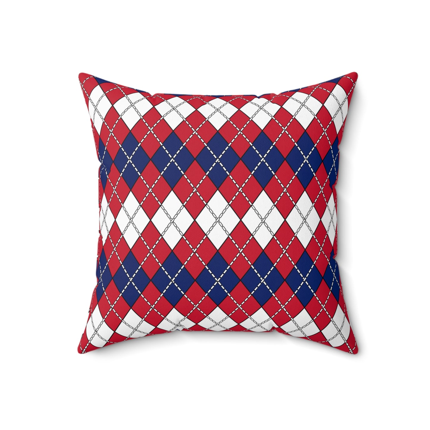 Saint Helena, Ascension And Tristan Da Cunha Retro Argyle Cushion Pillow