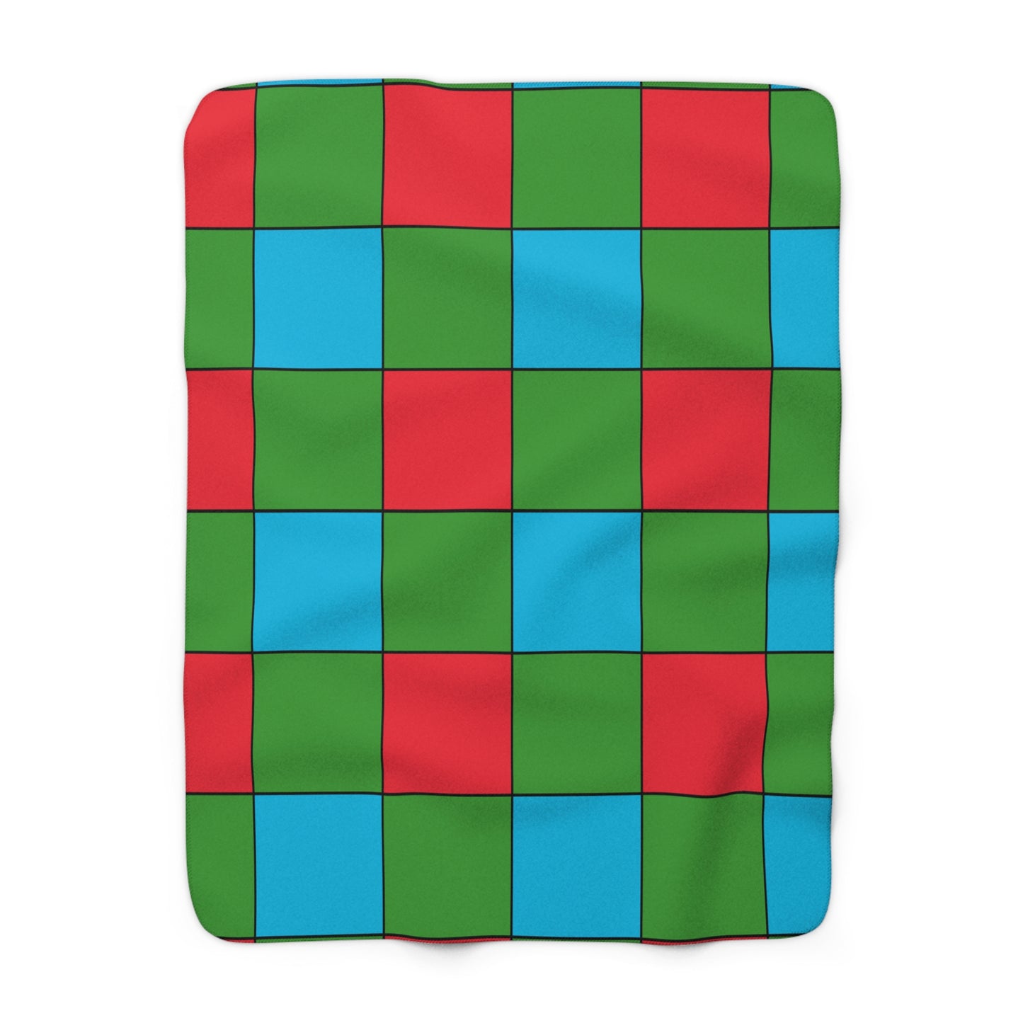 Azerbaijan Retro Check Blanket Throw