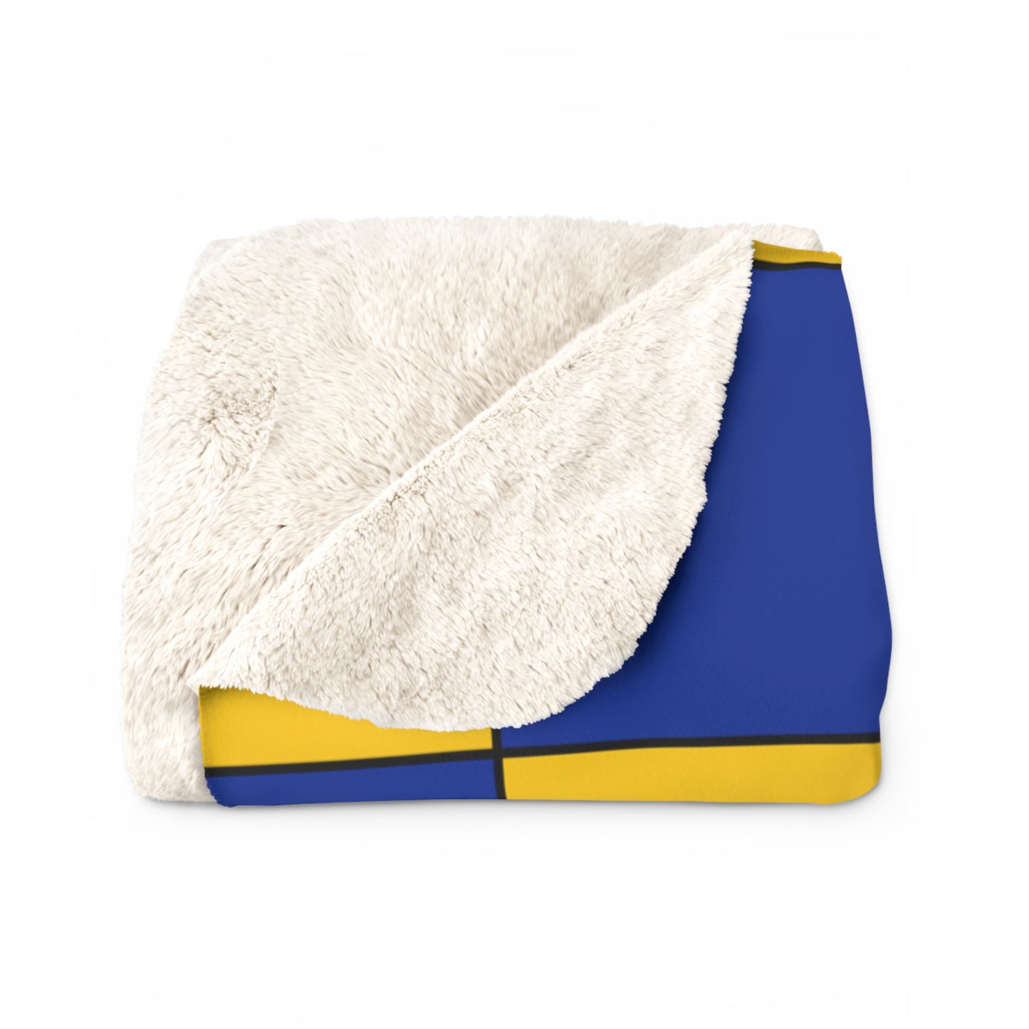 European Union Retro Check Blanket Throw