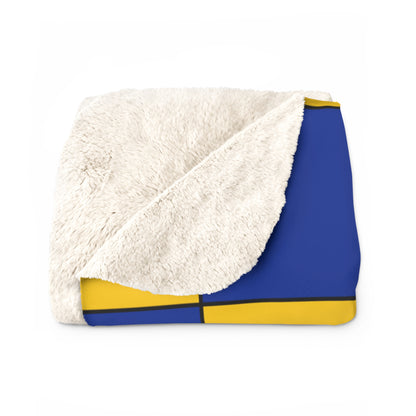 European Union Retro Check Blanket Throw