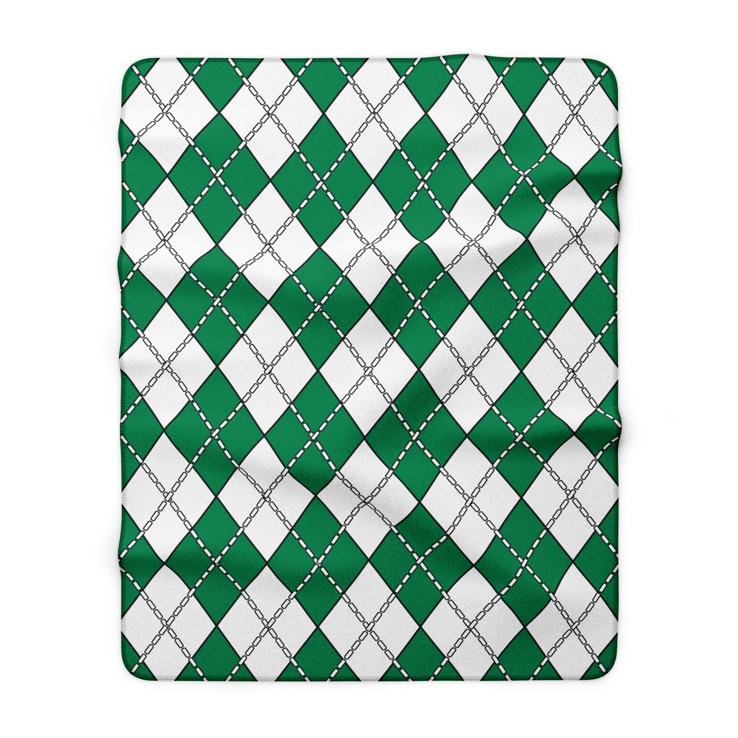 Nigeria Retro Argyle Blanket Throw