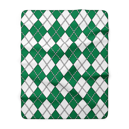 Nigeria Retro Argyle Blanket Throw