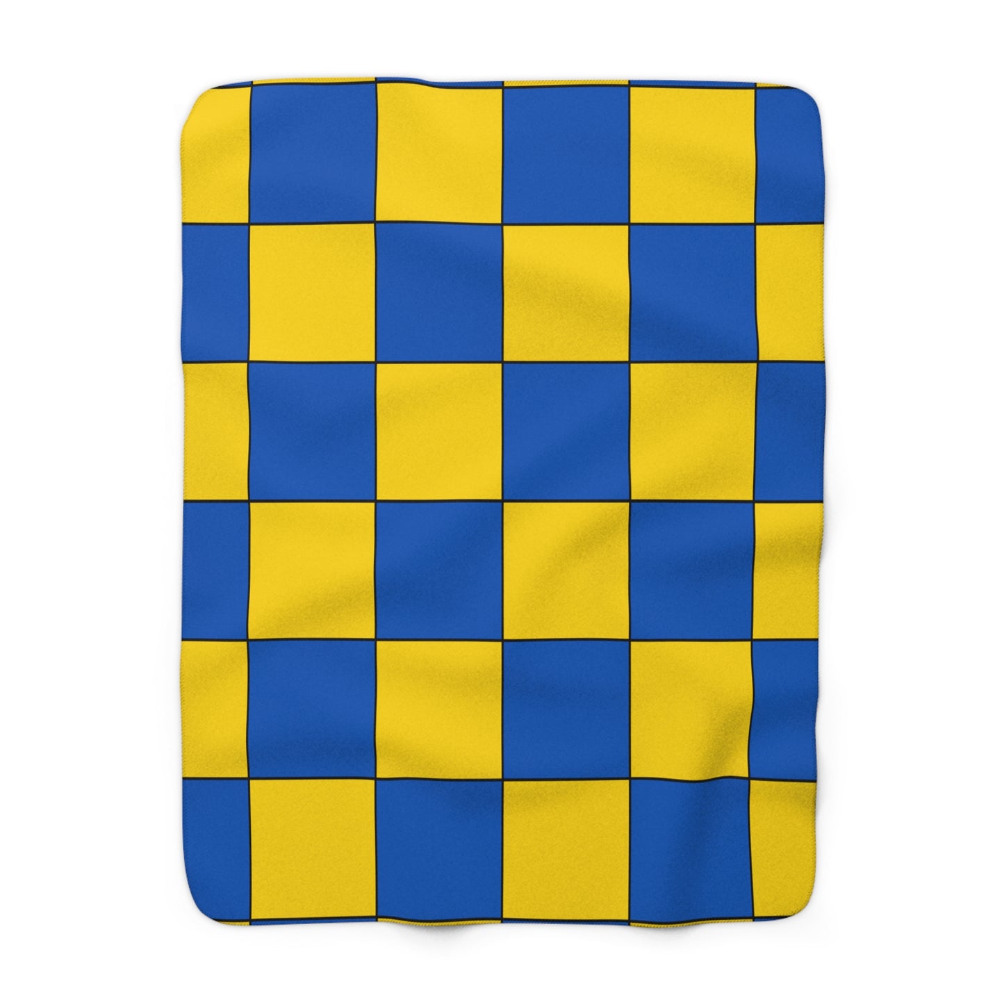 Ukraine Retro Check Blanket Throw