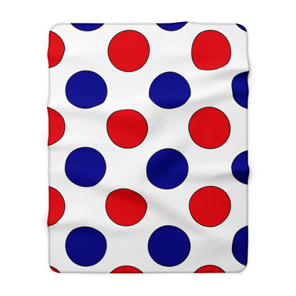 Saint Barthelemy Retro Polka Dots Blanket Throw