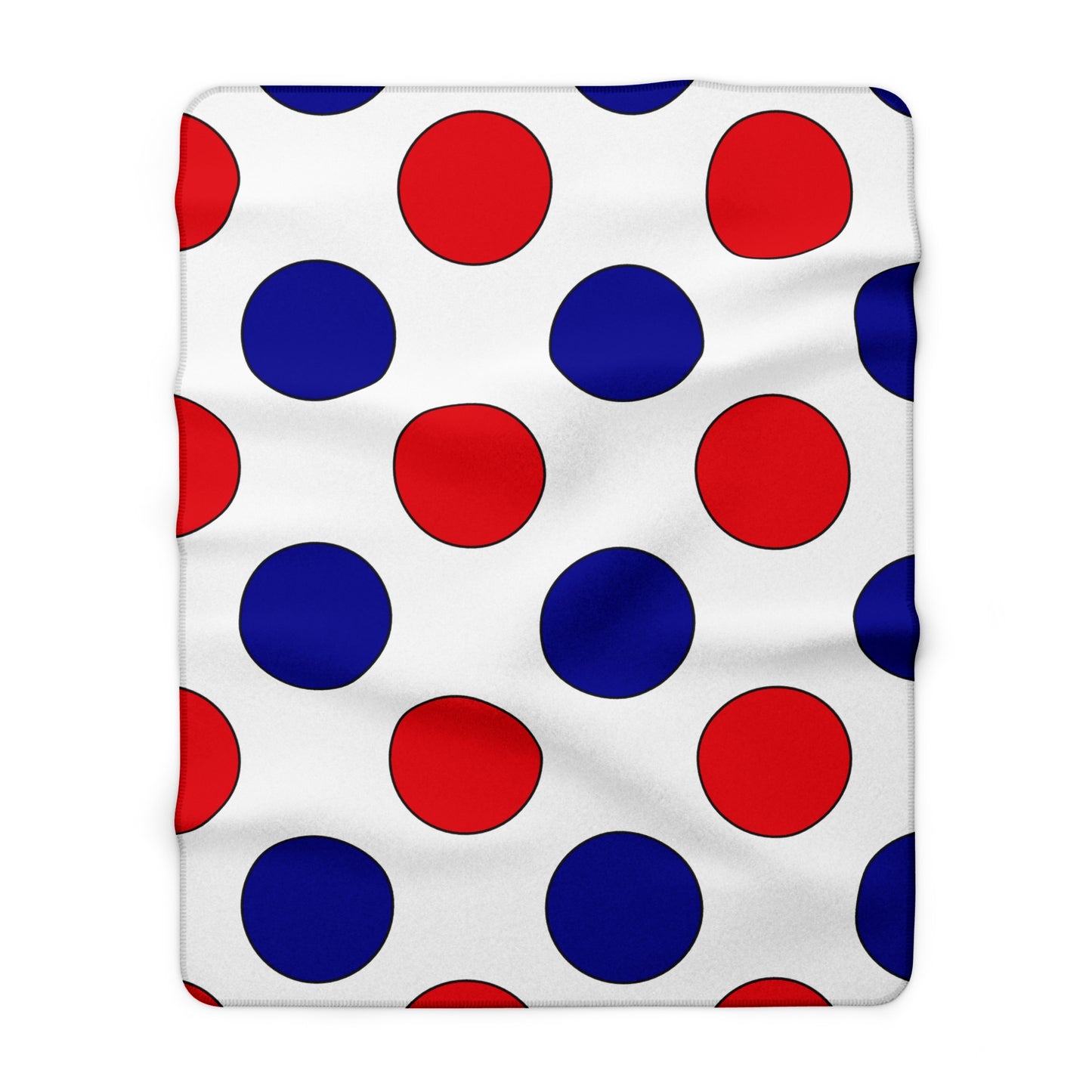 Mayotte Retro Polka Dots Blanket Throw