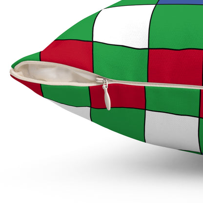 Comoros Retro Check Cushion Pillow