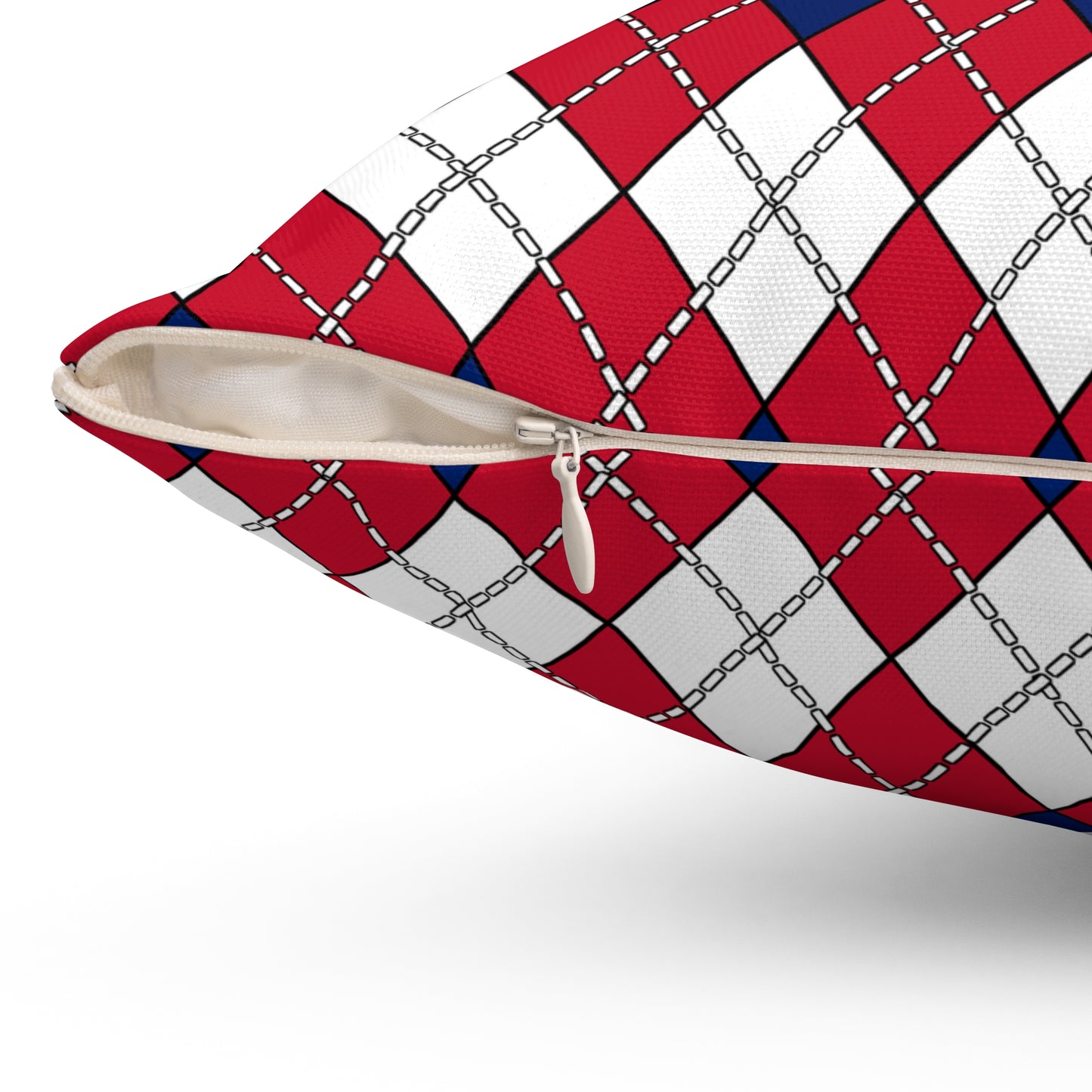Saint Helena, Ascension And Tristan Da Cunha Retro Argyle Cushion Pillow