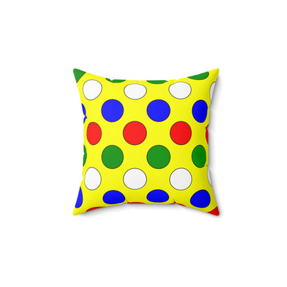 Central African Republic Retro Polka Dots Cushion Pillow