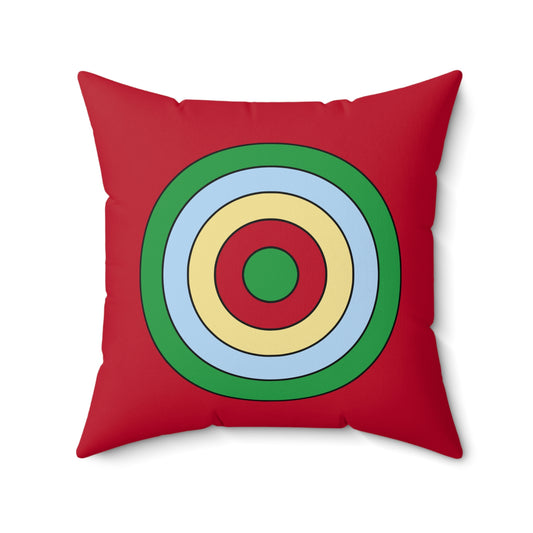 Eritrea Retro Target Cushion Pillow