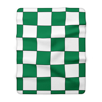 Nigeria Retro Check Blanket Throw