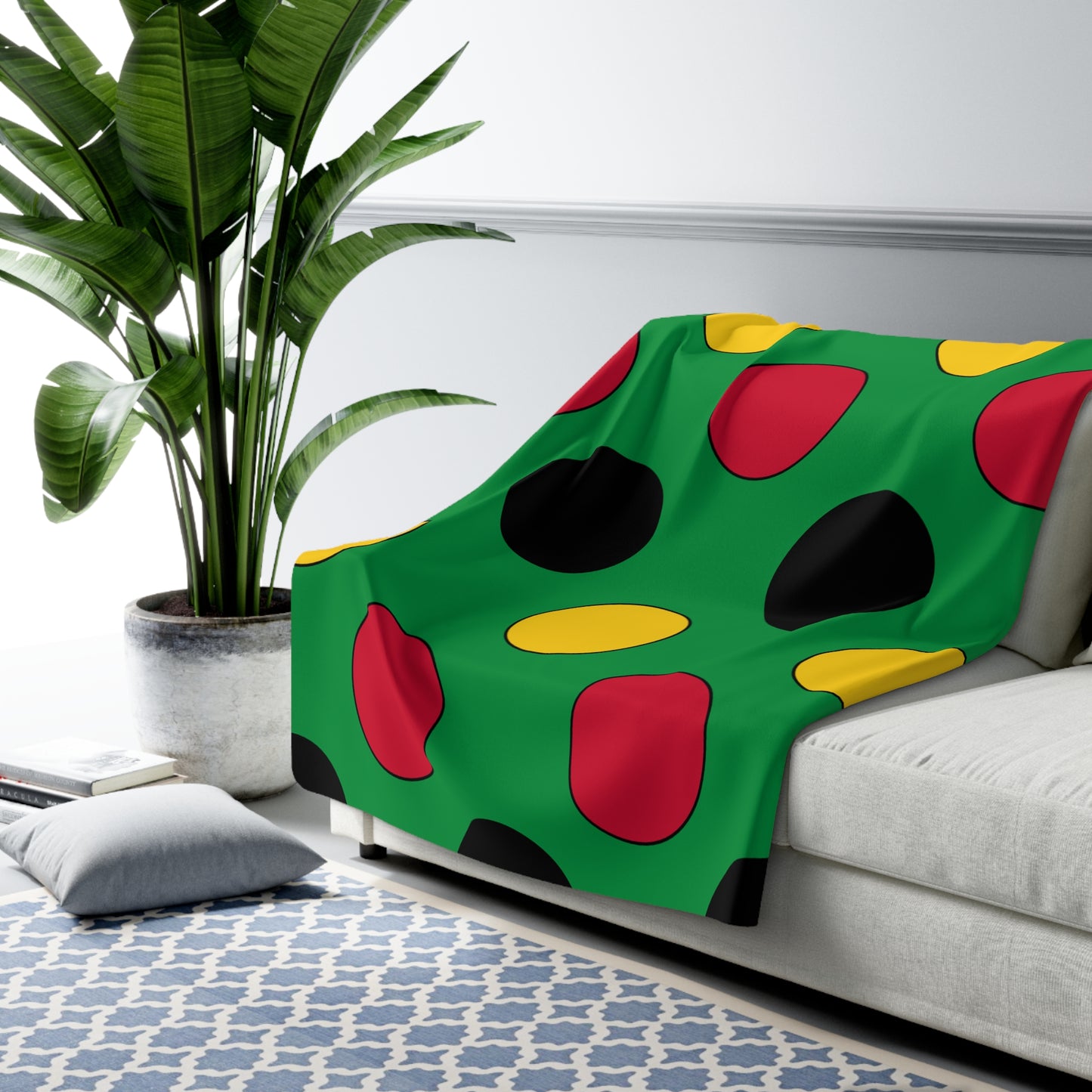 Vanuatu Retro Polka Dots Blanket Throw