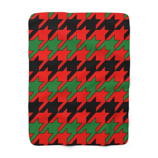 Malawi Retro Houndstooth Blanket Throw