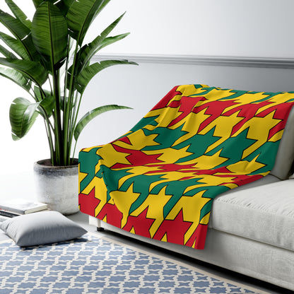 Cameroon Retro Houndstooth Blanket Throw