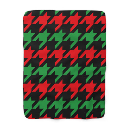 Libya Retro Houndstooth Blanket Throw