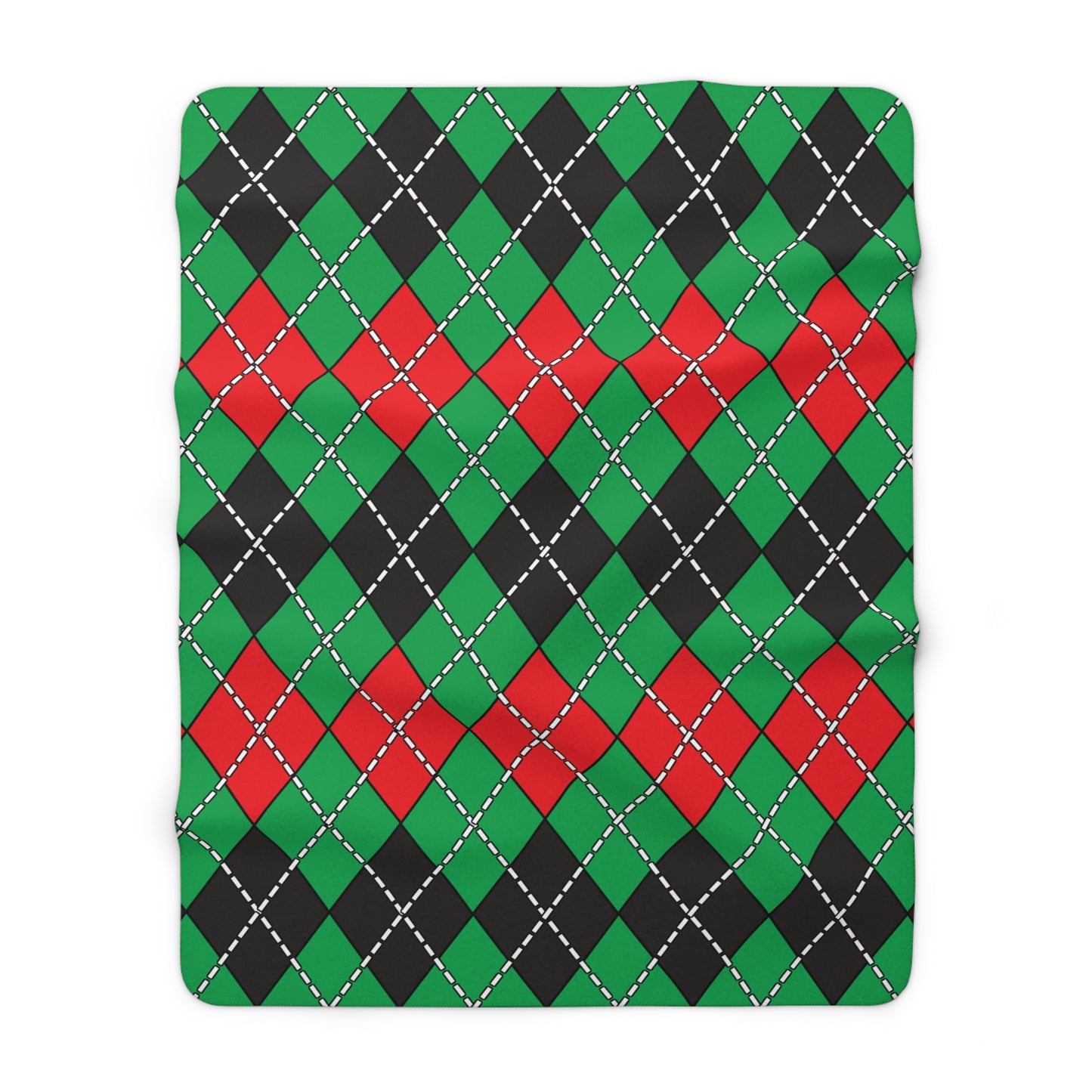 Martinique Retro Argyle Blanket Throw