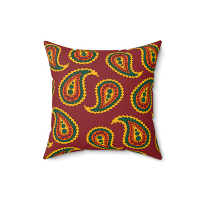 Sri Lanka Retro Paisley Cushion Pillow