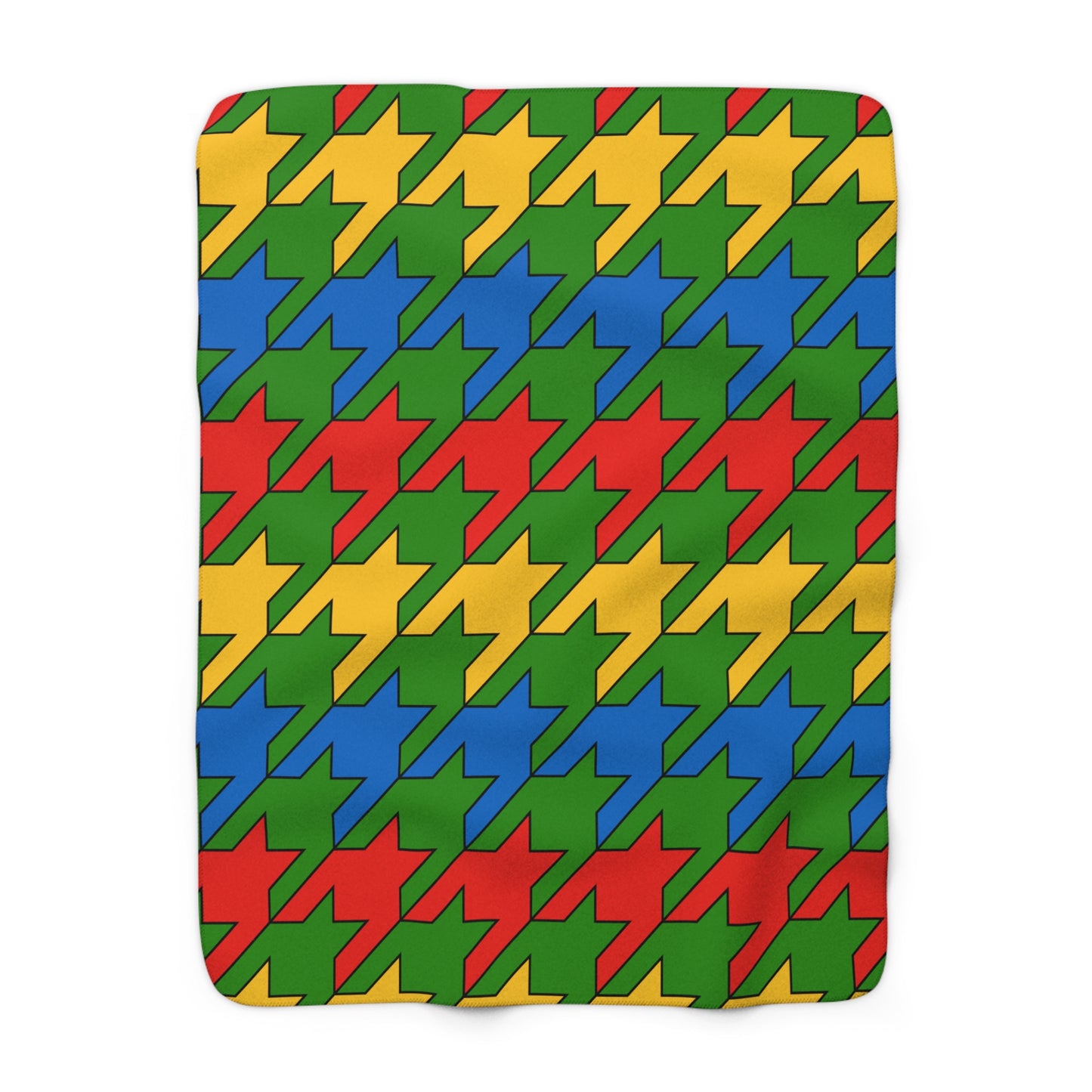 Ethiopia Retro Houndstooth Blanket Throw