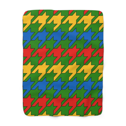 Ethiopia Retro Houndstooth Blanket Throw
