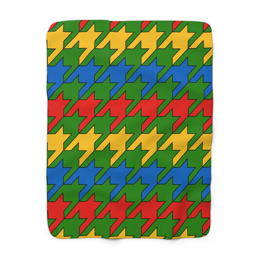 Ethiopia Retro Houndstooth Blanket Throw