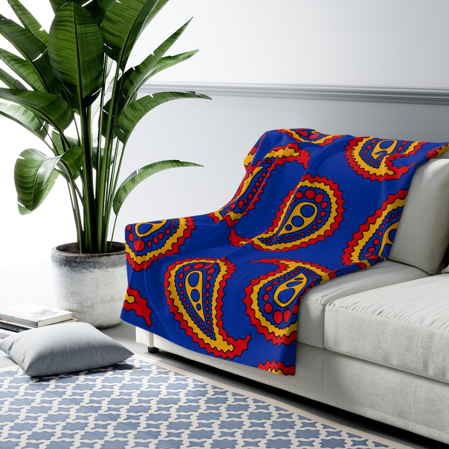 Armenia Retro Paisley Blanket Throw