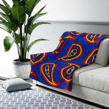 Armenia Retro Paisley Blanket Throw