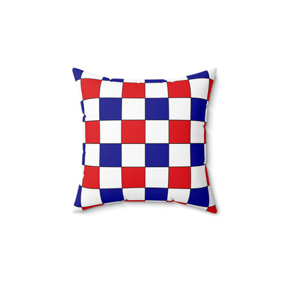French Guiana Retro Check Cushion Pillow