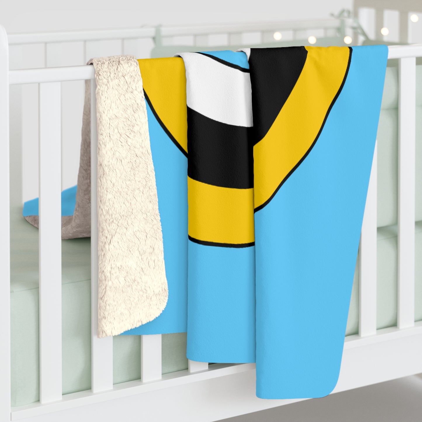 Saint Lucia Retro Target Blanket Throw