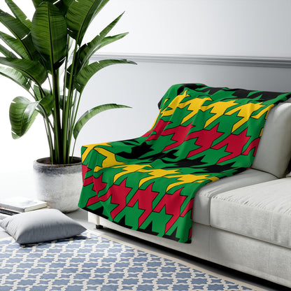 Vanuatu Retro Houndstooth Blanket Throw